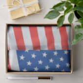 Papier de soie de soie de drapeau américain (Cadeau)
