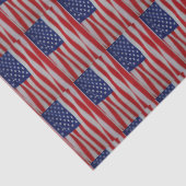 Papier de soie de soie de drapeau américain (Détail)