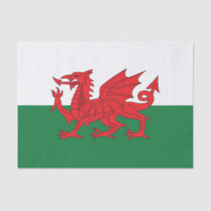 Papier de soie de soie de drapeau de Gallois