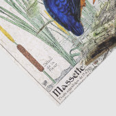 Papier de soie de soie de faune d'étang de Cattail (Détail)