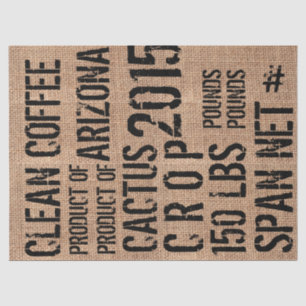 Papier de soie de soie de fauteuil poire de café