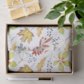 Papier de soie de soie de feuille d'automne de (Cadeau)