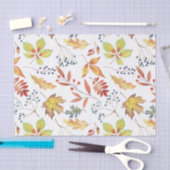 Papier de soie de soie de feuille d'automne de (Artisanat)