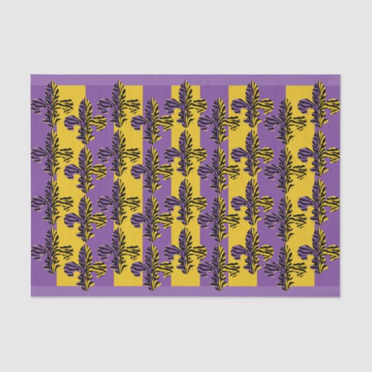 Papier de soie de soie de Fleur de lis de tigre (Recto)