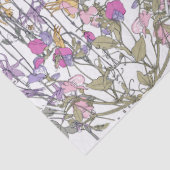 Papier de soie de soie de fleur de pois doux (Détail)