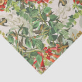 Papier de soie de soie de fleurs d'oiseaux de (Détail)