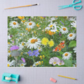 Papier de soie de soie de fleurs sauvages (Artisanat)