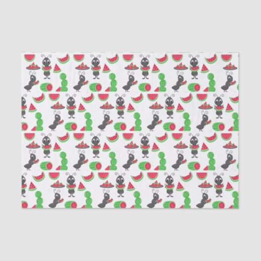 papier de soie de soie de fourmis de pique-nique (Recto)