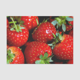 Papier de soie de soie de fraises