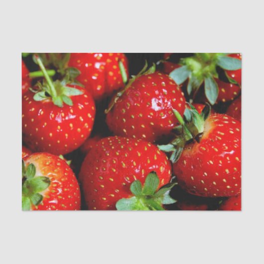 Papier de soie de soie de fraises (Recto)