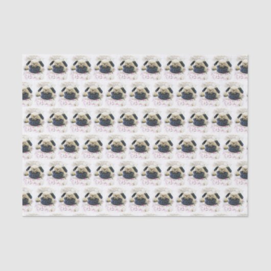 Papier de soie de soie de giftwrap de chien de (Recto)