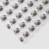 Papier de soie de soie de giftwrap de chien de (Détail)