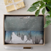 Papier de soie de soie de GRUES (Cadeau)