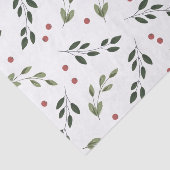 Papier de soie de soie de houx de vacances (Détail)