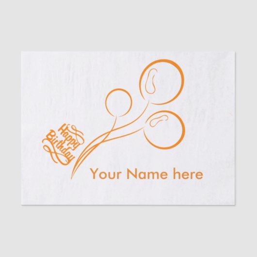 papier de soie de soie de joyeux anniversaire de (Recto)