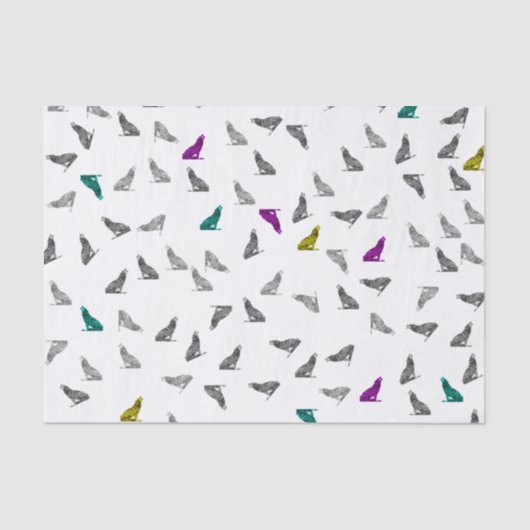 Papier de soie de soie de loups d'hurlement (Recto)