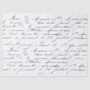 Papier de soie de soie de manuscrit