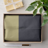 Papier de soie de soie de marine et d'or 10lb (Cadeau)