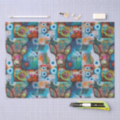 Papier de soie de soie de "mes cerfs communs" ! ! (Artisanat)