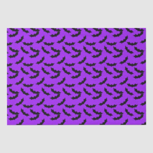 Papier de soie de soie de motif de batte de (Recto)