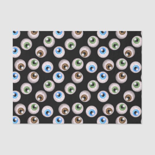 Papier de soie de soie de motif de globe oculaire (Recto)