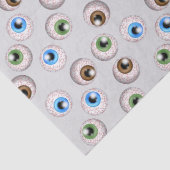 Papier de soie de soie de motif de globe oculaire (Détail)