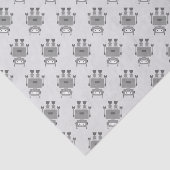 Papier de soie de soie de motif de robot (Détail)