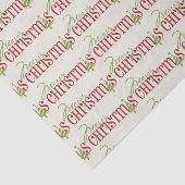 Papier de soie de soie de Noël (Détail)