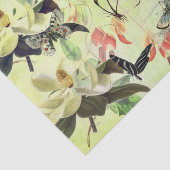 PAPIER DE SOIE DE SOIE DE PAPILLON ET DE MAGNOLIA (Détail)