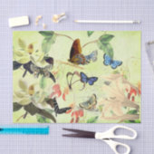 PAPIER DE SOIE DE SOIE DE PAPILLON ET DE MAGNOLIA (Artisanat)