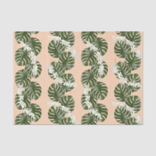 Papier de soie de soie de paume de Monstera HALPIN