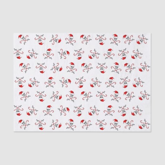 Papier de soie de soie de Père Noël de jolly roger (Recto)