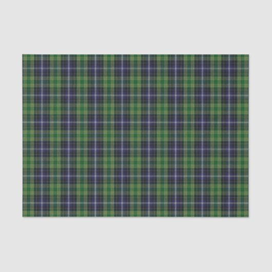 Papier de soie de soie de plaid de tartan de (Recto)