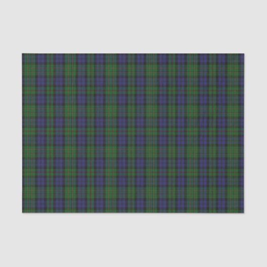 Papier de soie de soie de plaid de tartan de (Recto)