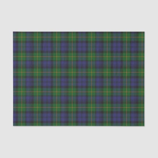 Papier de soie de soie de plaid de tartan de (Recto)