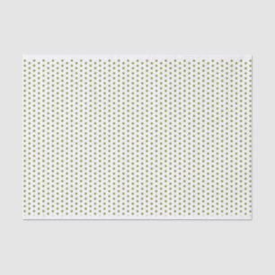 Papier de soie de soie de point de polka de vert