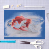 PAPIER DE SOIE DE SOIE DE POISSON ROUGE (Artisanat)