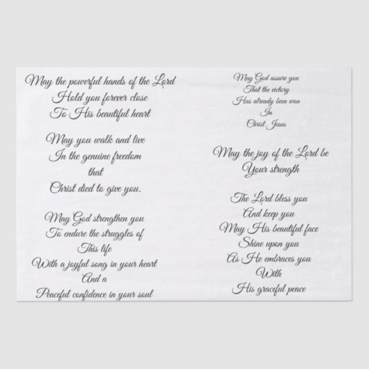 Papier de soie de soie de prière de Decoupage (Recto)