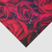 Papier de soie de soie de roses rouges de Mlle (Détail)