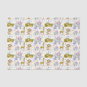 Papier de soie de soie de safari d'amusement