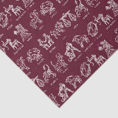 Papier de soie de soie de signe de zodiaque (Détail)