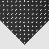 Papier de soie de soie de silhouette de corgi (Détail)