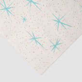 Papier de soie de soie de Starbursts de turquoise (Détail)