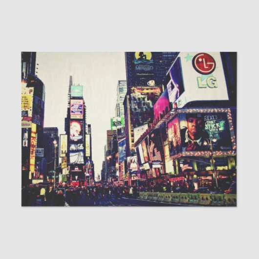 Papier de soie de soie de Times Square de New York (Recto)