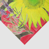 Papier de soie de soie de TOURNESOL ET de (Détail)