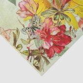 Papier de soie de soie de TOURNESOL ET de PAPILLON (Détail)