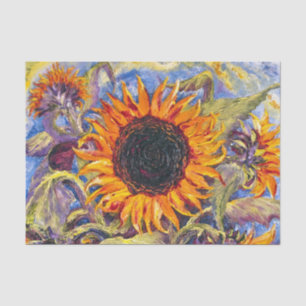 Papier de soie de soie de tournesols