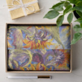 Papier de soie de soie de tournesols (Cadeau)