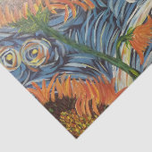 Papier de soie de soie de tournesols de danse (Détail)