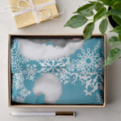 Papier de soie de soie de vacances de chat de Noël (Cadeau)